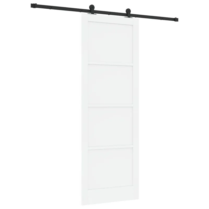 Goedkoop vidaXL Porta scorrevole ORKDAL Bianco 83 x 232 cm