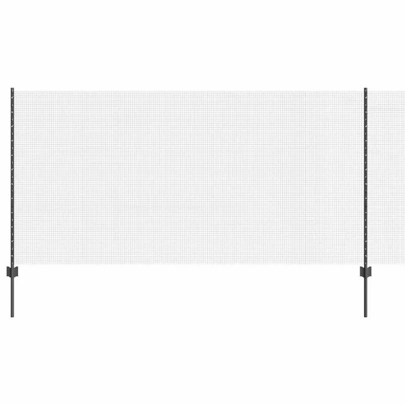 Korting vidaXL Recinzione in rete saldata con pali 25 x 1,2 m Grigio Rete