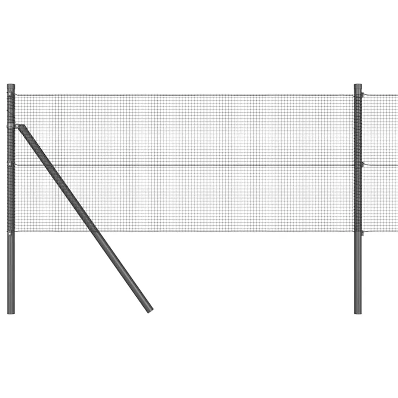 vidaXL Recinzione a rete saldata da fissare a terra 50 x 0,6 m Grigio Express Levering