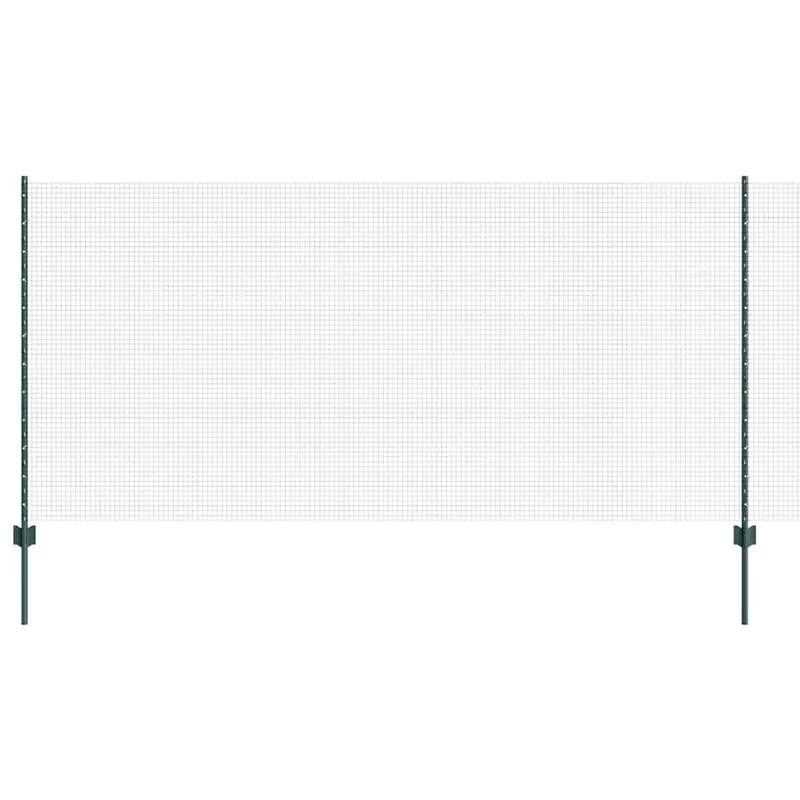 vidaXL Recinzione in rete saldata con pali 25 x 1,2 m Verde Rete Fabrieksprijs