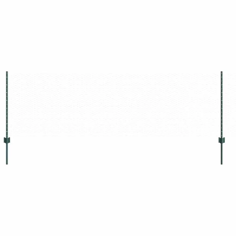 vidaXL Recinzione esagonale con palo 50 x 0,8 m Verde Rete Nieuw