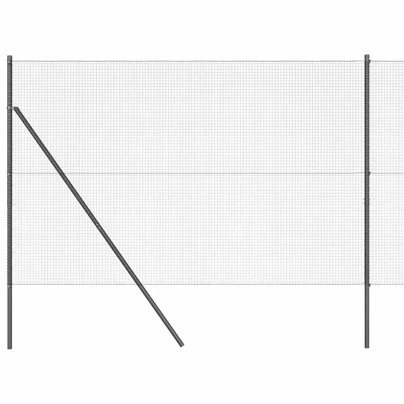 Hoge Kwaliteit vidaXL Recinzione a rete saldata da fissare a terra 50 x 1,4 m Grigio