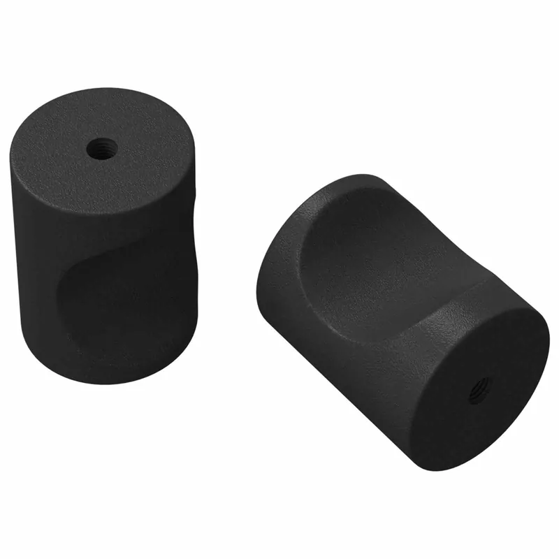 Superprijs vidaXL Maniglie per Armadi 2 pcs Nero M4 x 12 mm Ferro