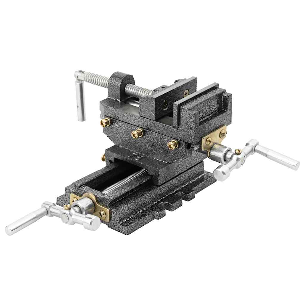 Alleen Vandaag vidaXL Morsa Manuale con Slitta Trasversale per Trapano a Colonna 70mm