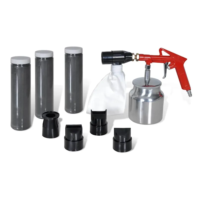 Express Levering Kit sabbiatura ad aria 3 Bottiglie di sabbie & 4 pz ugelli