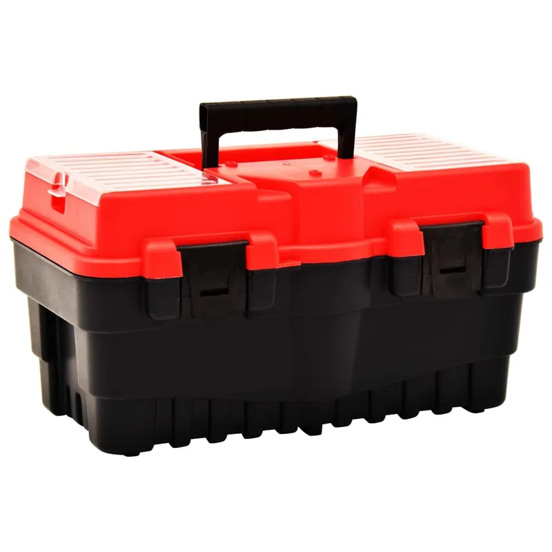 Favoriet vidaXL Cassetta degli Attrezzi in Plastica 462x256x242 mm Rossa