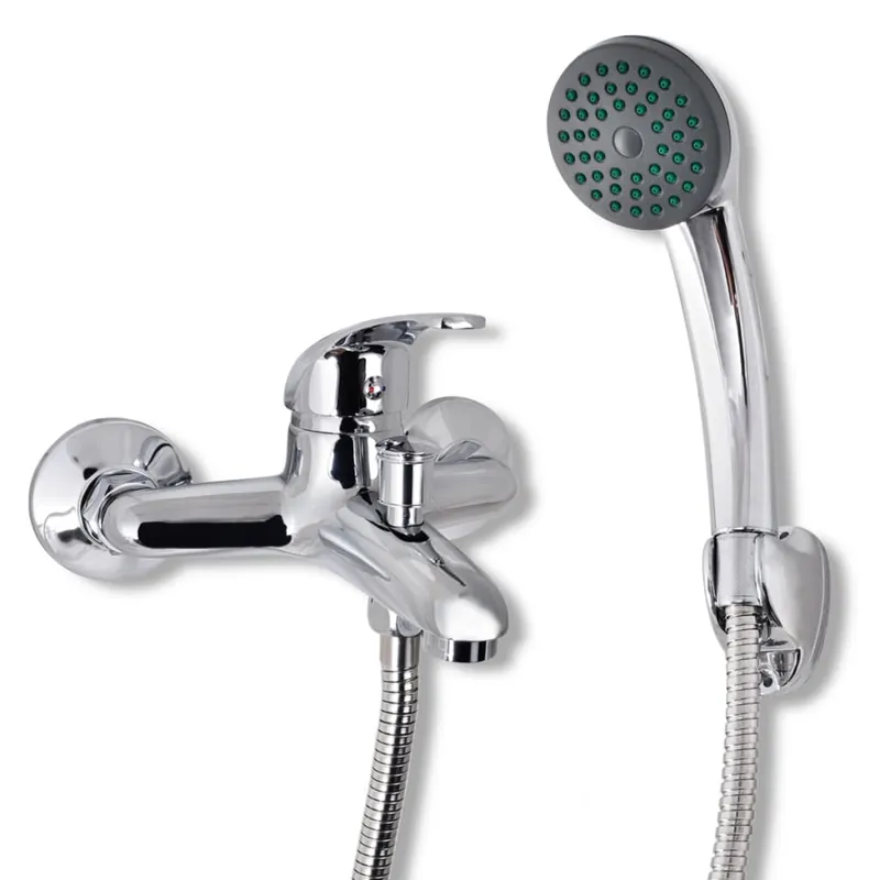 vidaXL Rubinetto Miscelatore per Bagno e Doccia Cromo Koop Vandaag