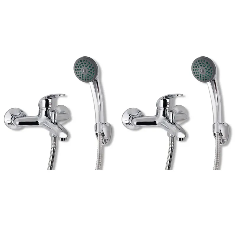 Bestseller vidaXL Set Miscelatori Doccia 2 pz