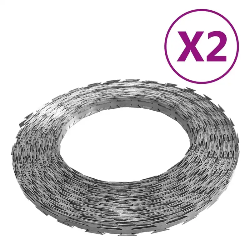 vidaXL Filo Spinato 2 pz BTO-22 100 m in Acciaio Nieuw