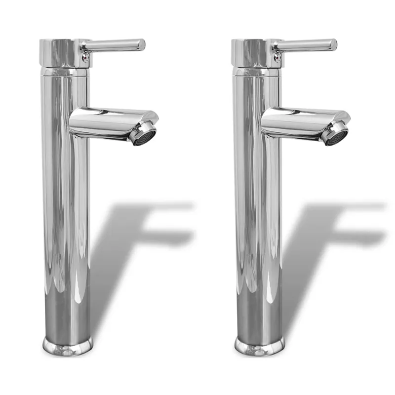 Voordeelprijs vidaXL Rubinetti Miscelatori da Bagno 2 pz Cromati