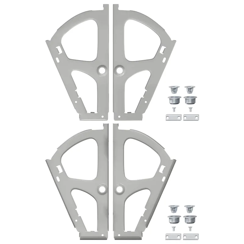 Bestel Nu vidaXL Cerniera per cassetto Flip 2 pcs Argento 235 x 155 x 30 mm