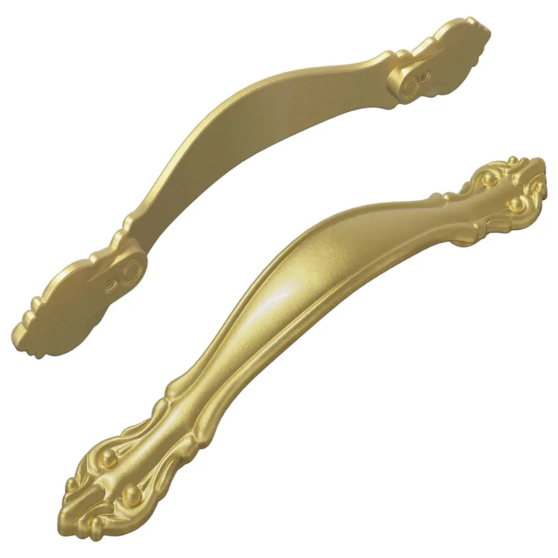 Premium vidaXL Manico 2 pcs Oro 143 x 19,2 x 20 mm Lega di Zinco