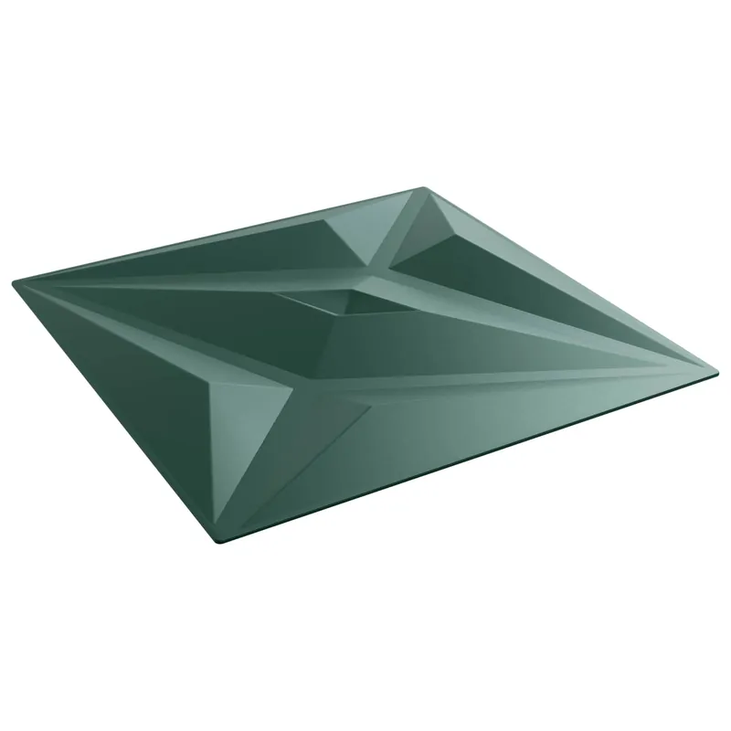 Bestel Nu vidaXL Pannelli da parete 24 pcs Verde Stella 50 x 50 cm Schiuma XPS