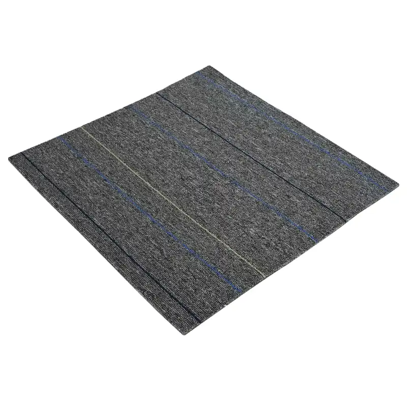 Tijdelijk Beschikbaar vidaXL Piastrella per Tappeto Grigio Medio con Strisce 50 x 50 cm
