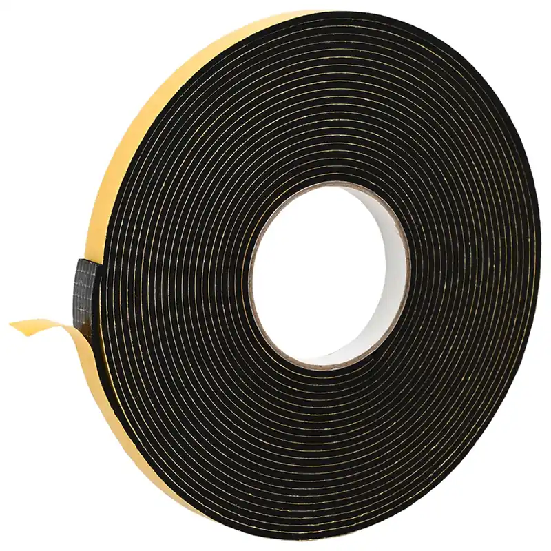 vidaXL Nastro adesivo in schiuma Nero 10mm x 10m Schiuma CR Beste Prijs