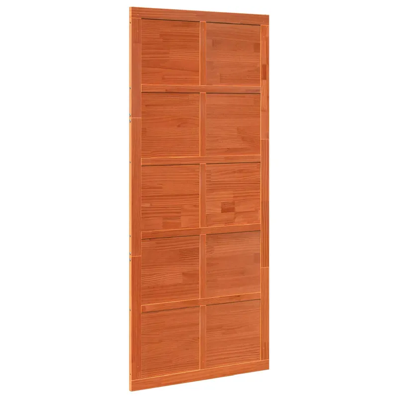 vidaXL Porta del fienile Marrone cerato 80 x 2,5 x 208 cm Direct Verzonden