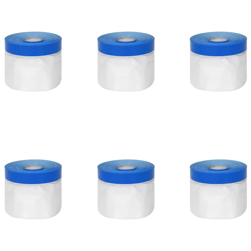 Lage Prijs vidaXL Film adesivo per mascheratura 6 pcs Trasparente e Blu