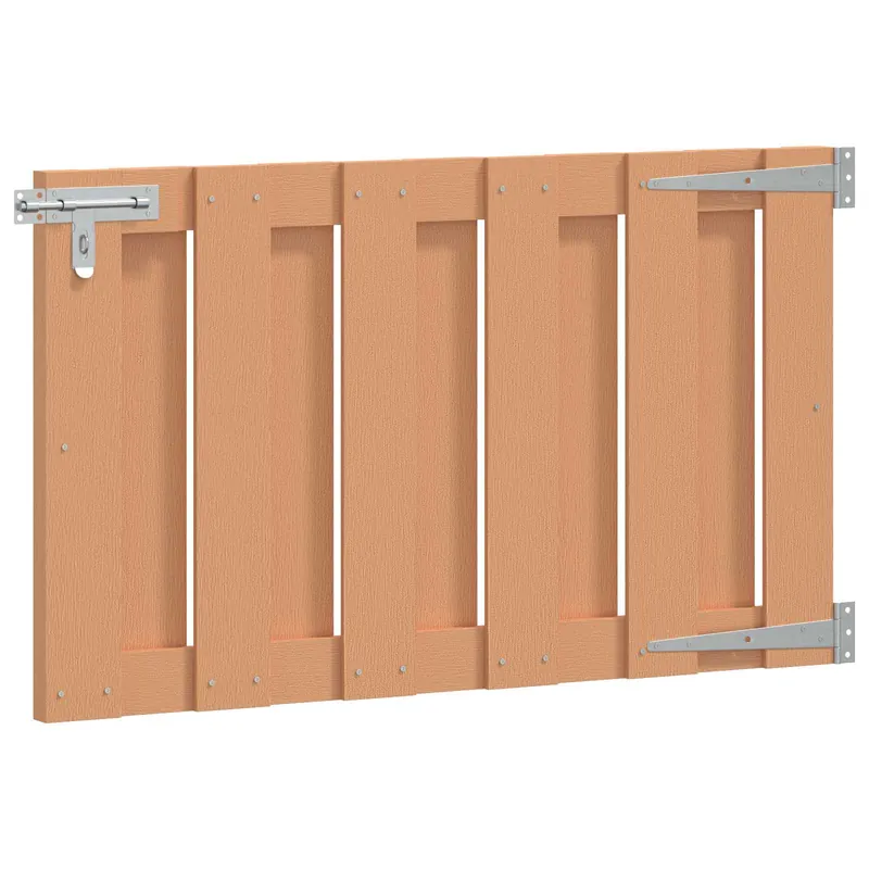 vidaXL Cancello da giardino 100 x 60 cm WPC e Alluminio Marrone Gecertificeerd