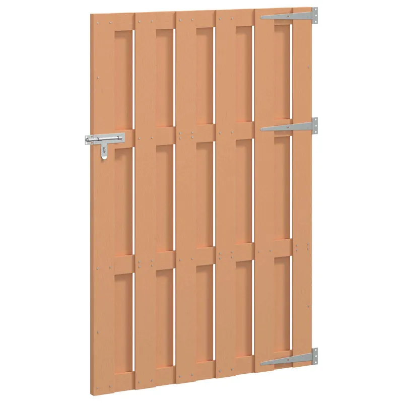 Hete Deal vidaXL Cancello da giardino 100 x 150 cm WPC e Alluminio Marrone