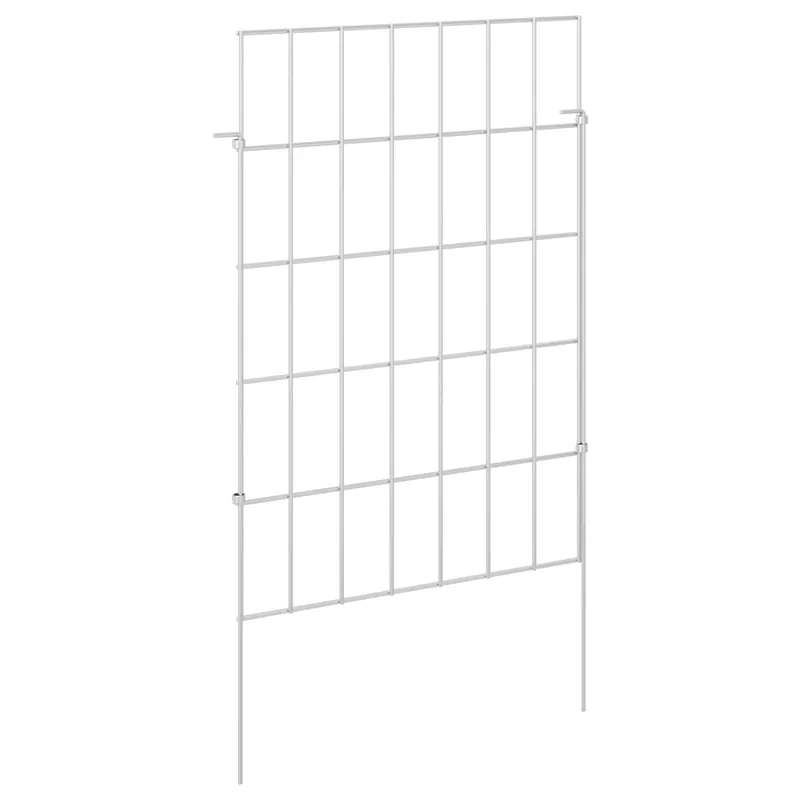 vidaXL Recinzione da Giardino con Picchetti 12 pcs 35 x 50 cm Mesh Dagaanbieding
