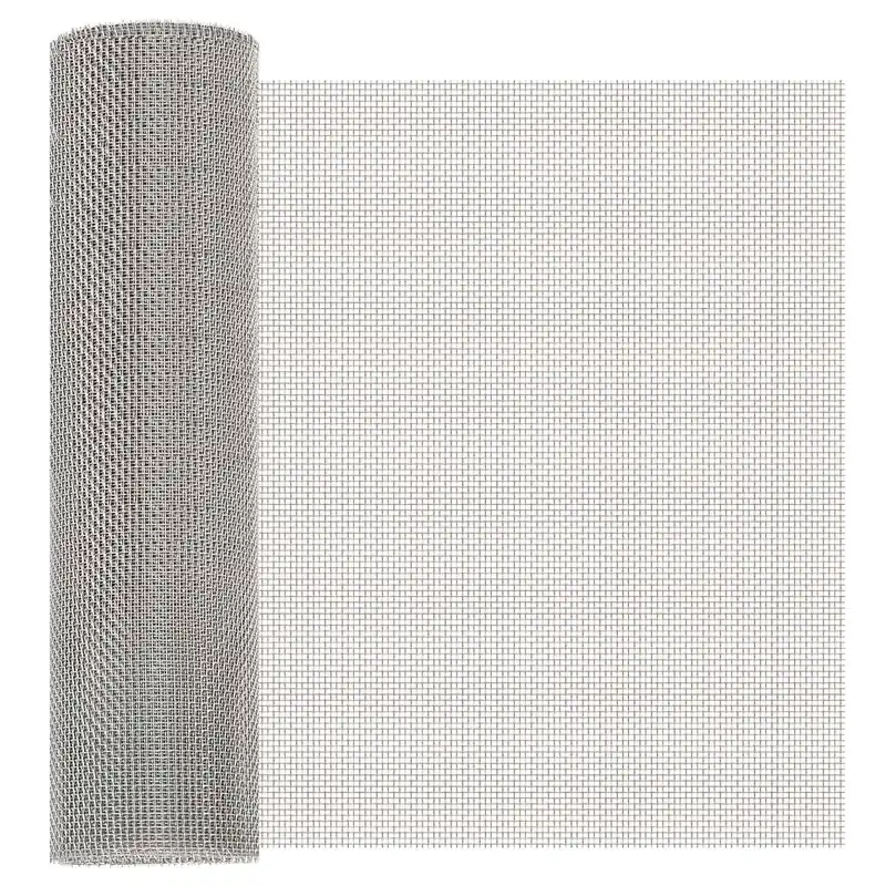 vidaXL Rete per schermatura 40 x 200 cm 8 Mesh Argento Beperkte Voorraad