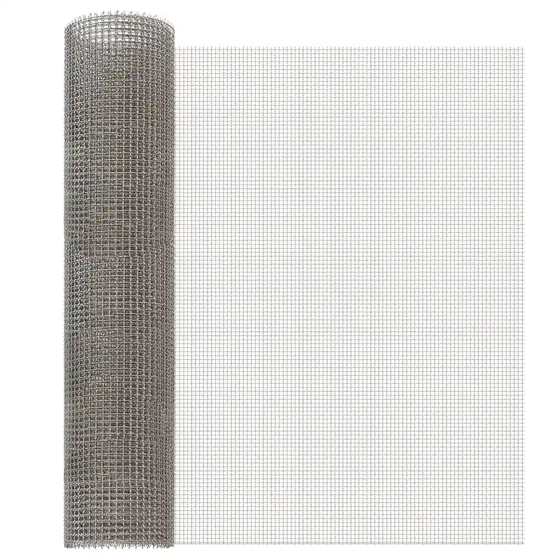 vidaXL Rete per schermatura 60 x 500 cm 3 Mesh Argento Uitverkoop