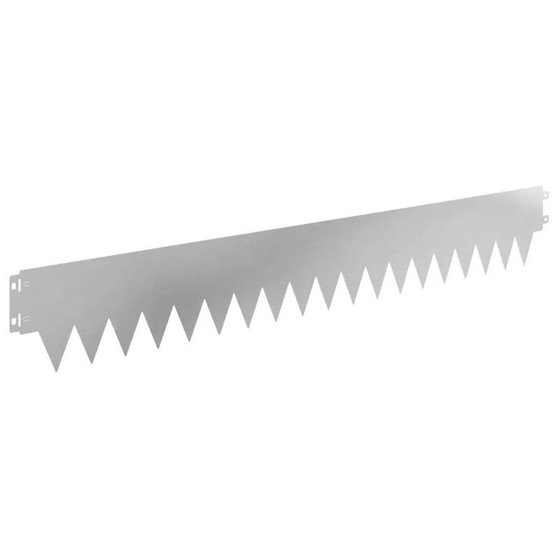 Merkproduct vidaXL Bordura per Prato 30 pcs 103 x 15 cm metallo Argento