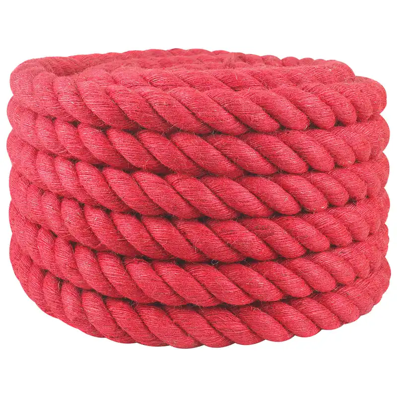 vidaXL Corda di Juta Rosso 100% juta Tossa Laatste Versie