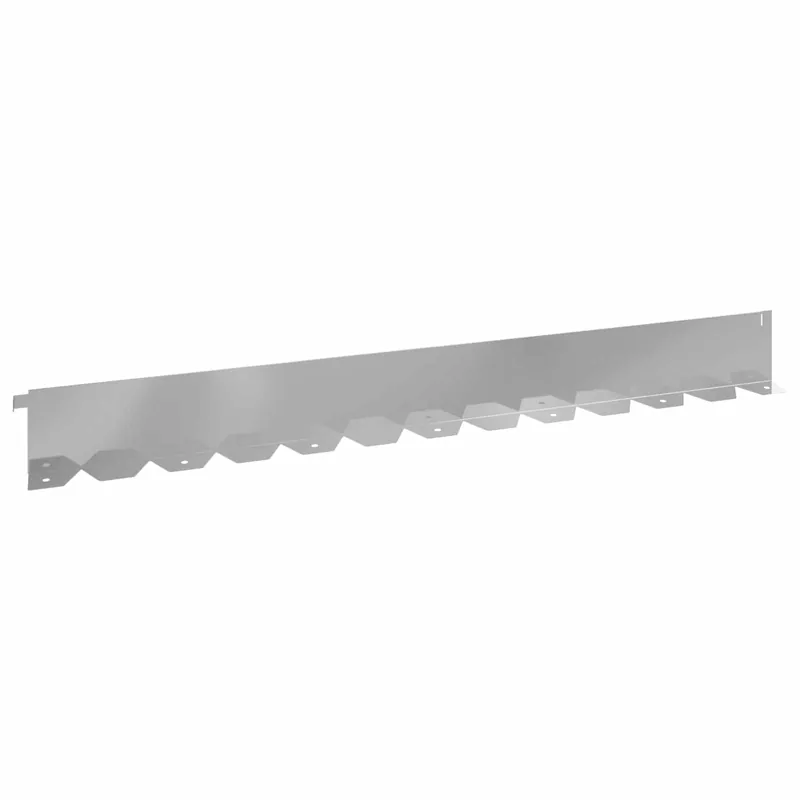 vidaXL Bordura per Prato 20 pcs 102 x 10 x 4 cm Acciaio Argento Seizoensaanbieding