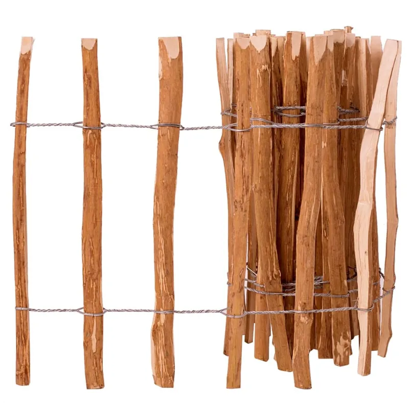 Dagaanbieding vidaXL Staccionata in Legno di Nocciolo 60x500 cm
