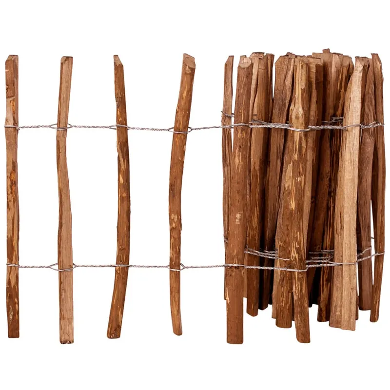 Finale Uitverkoop vidaXL Staccionata in Legno di Nocciolo 60x500 cm