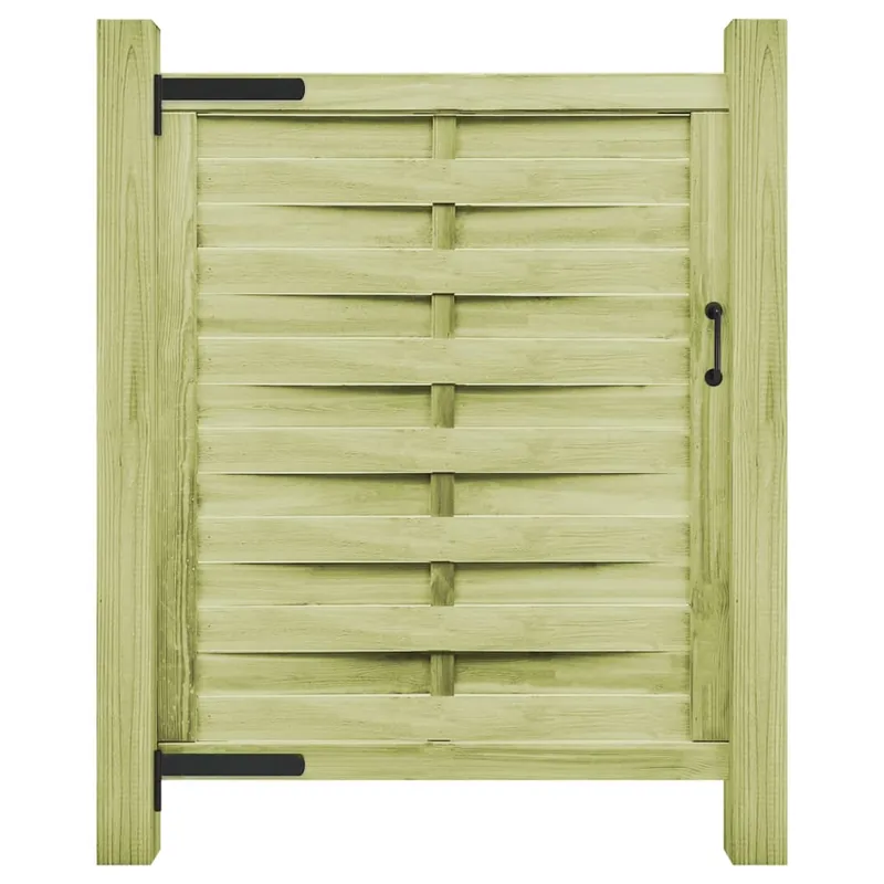 vidaXL Cancello da Giardino Legno di Pino Impregnato 100x125 cm Verde Weekendaanbieding
