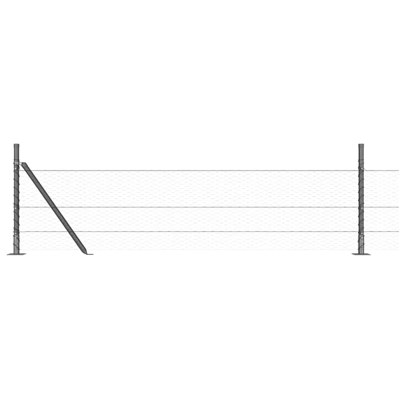 Betrouwbaar vidaXL Recinzione esagonale con base in cemento 100 x 0,4 m Grigio
