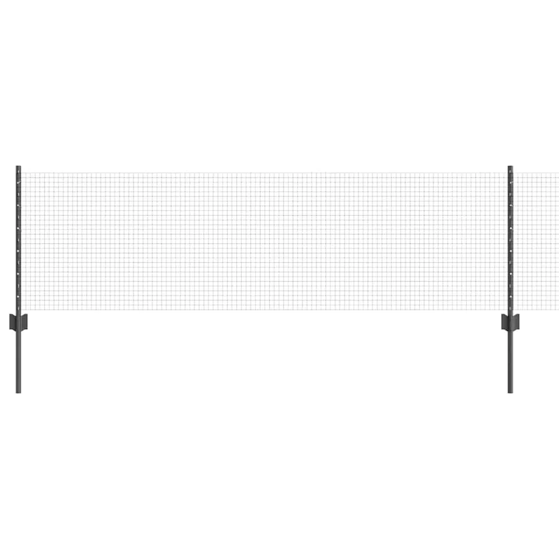 vidaXL Recinzione in rete saldata con pali 50 x 0,6 m Grigio Rete Koop Vandaag