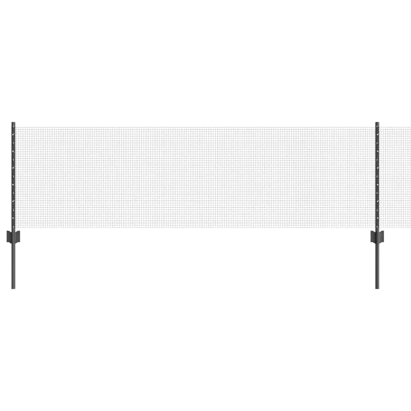 vidaXL Recinzione in rete saldata con pali 50 x 0,6 m Grigio Rete Hete Deal