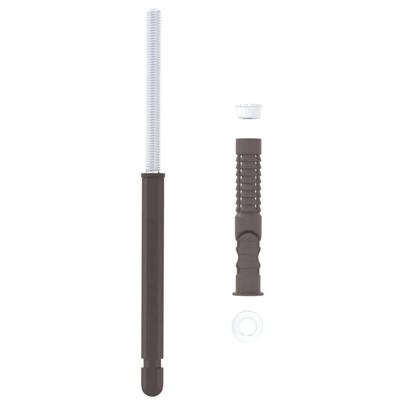 vidaXL Supporti per Mensole Flottanti 12 pcs Beige Ø10 x 170 mm Superprijs