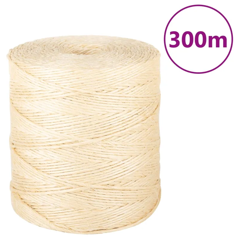 vidaXL Corda in Sisal 100% 2 mm 300 m Favoriet