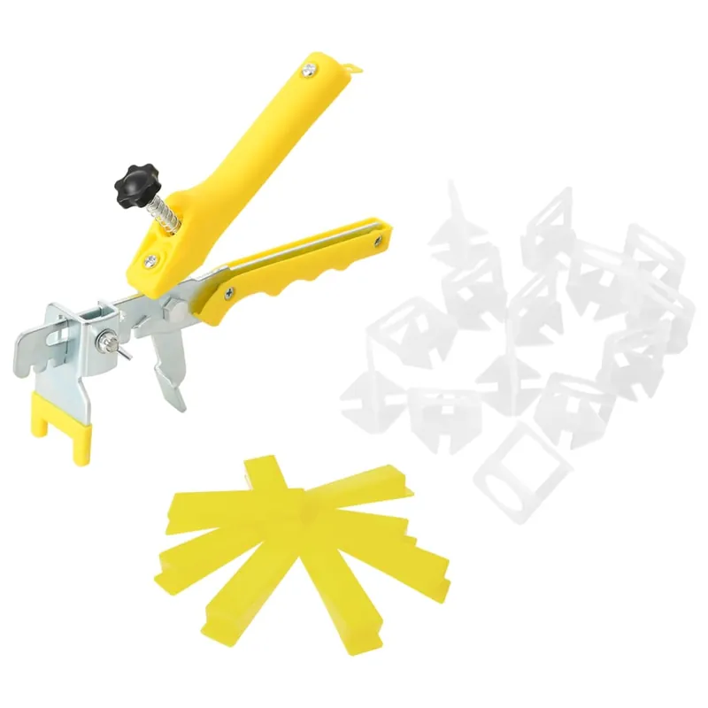 vidaXL Sistema di Livellamento per Piastrelle 250 Cunei 500 Clip 1 mm Nu Kopen