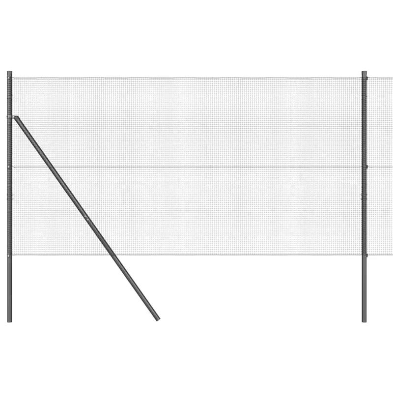 vidaXL Recinzione a rete saldata da fissare a terra 10 x 1 m Grigio Snelle Levering