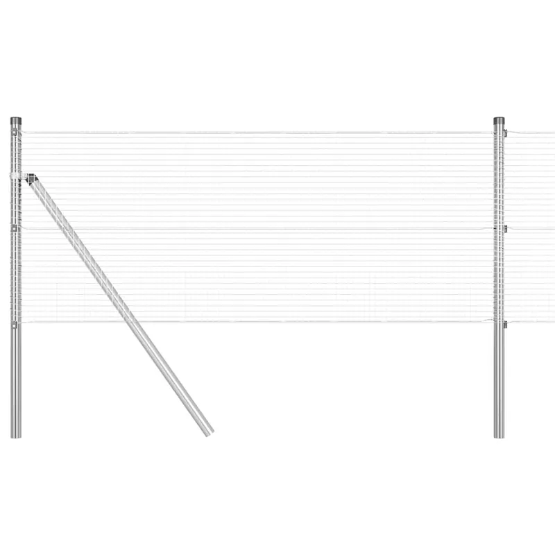 Gratis Retour vidaXL Recinzione a rete saldata da fissare a terra 25 x 0,6 m Argento