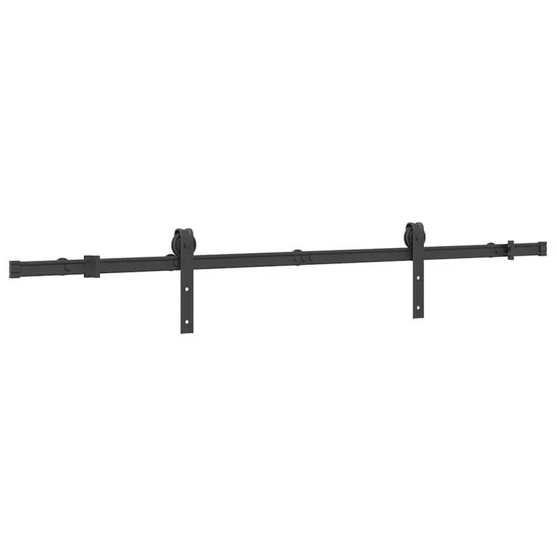 vidaXL Kit di Binari per Porte Scorrevoli 183 cm Acciaio Nero Fabrieksprijs