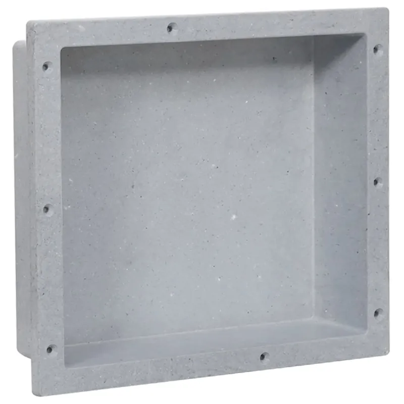 vidaXL Nicchia Doccia Grigio Opaco 41x36x10 cm Must-Have
