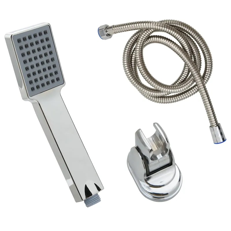 vidaXL Soffione Doccia Manuale con Tubo 1,5 m Cromato Korting