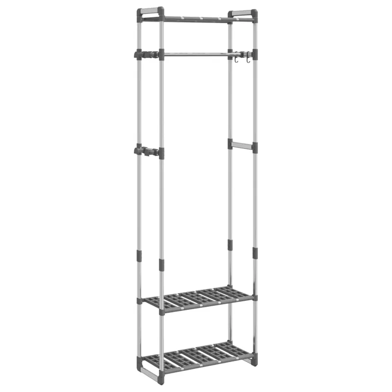 vidaXL Appendiabiti a 3 Livelli Argento 59x29x192 cm in Alluminio Lage Kosten