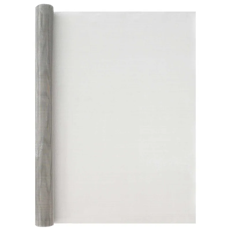 Voordeelprijs vidaXL Rete per schermatura 100 x 2000 cm 20 Mesh Argento
