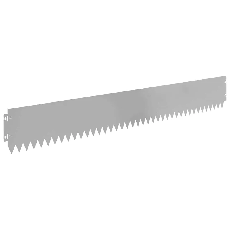 vidaXL Bordura per Prato 20 pcs 103 x 15 cm Acciaio Argento Direct Verzonden