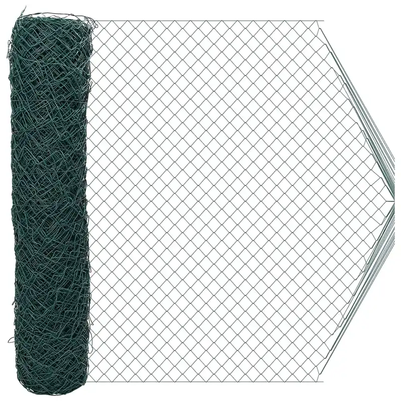vidaXL Recinzione a rete metallica Verde 2 x 10 m Acciaio Favoriet