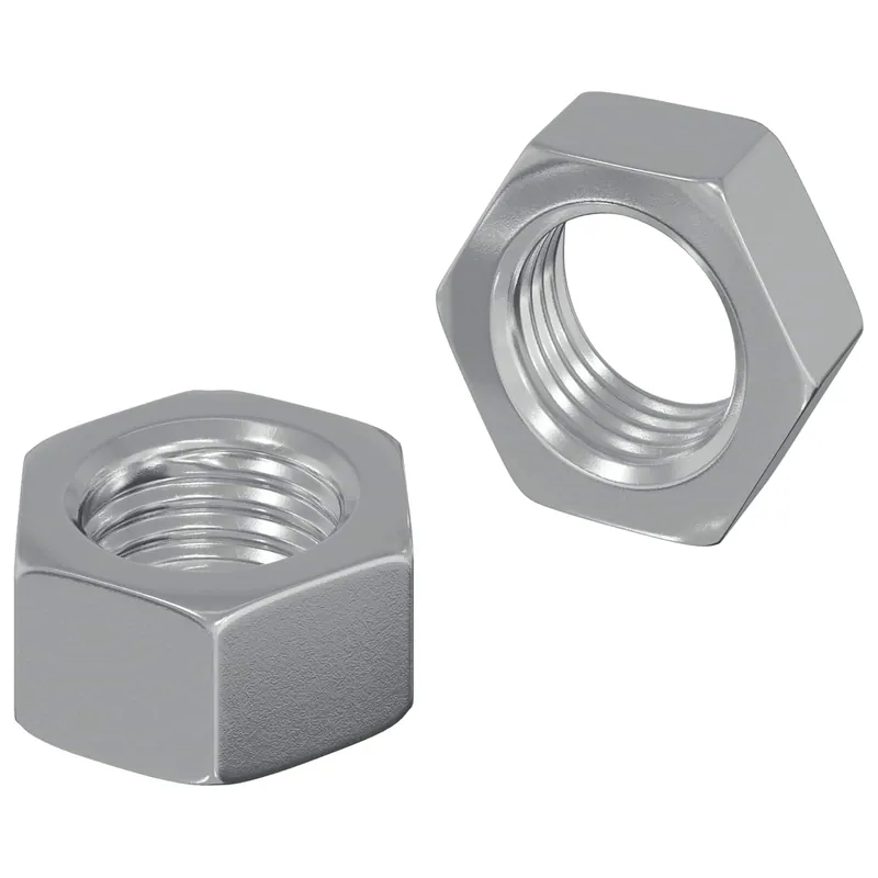 Goedkoop vidaXL Dado esagonale 2 pcs Argento M6 Metallo