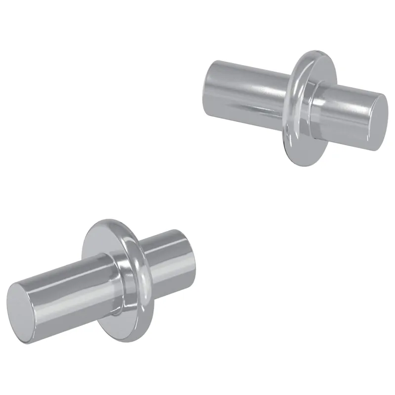 vidaXL Gancio per Mensola 2 pcs Argento 8,6 x 8,6 x 14,6 mm Acciaio Alleen Vandaag