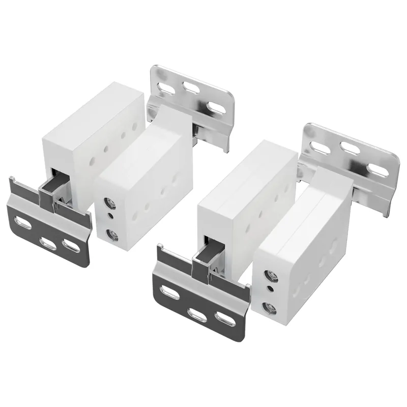 Flitsaanbieding vidaXL Supporto per Armadio Appeso 2 pcs Bianco 70 x 48 x 19 mm